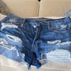 American Eagle High Waisted Jean Shorts